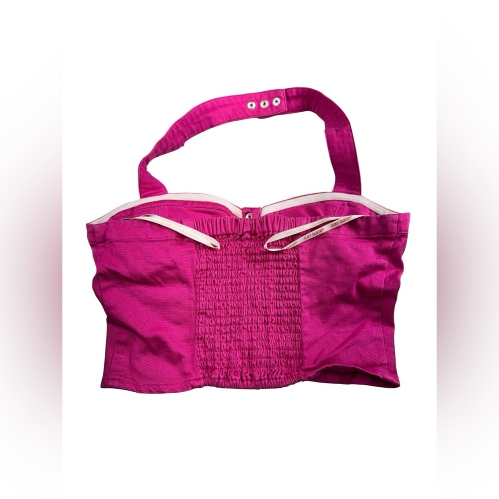 G by Guess . Pink Sleeveless Bustier Crop Top - Picture 6 of 10